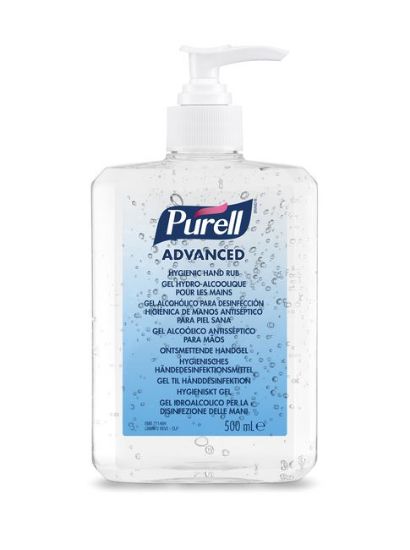 Picture of Purell Advanced Hygienic Hand Rub 500ml Pump Bottle X 1 *p