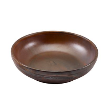 Picture of Terra Porcelain Rustic Copper Coupe Bowl 23cm (6)