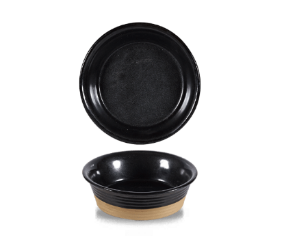 Picture of Igneous Black Large Pie Dish 19.3oz 55cl 6.25" 16cm (Case of 6) 