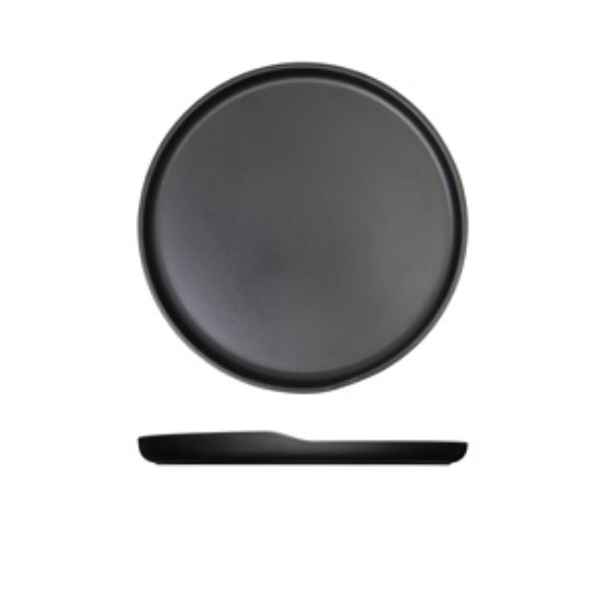 Picture of Black Copenhagen Round Melamine Plate 28cm (6)