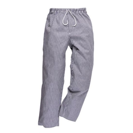 Picture of Bromley Chefs Trousers Blue/White Check Size 2XL
