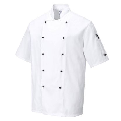 Picture of Kent Chefs White Short Sleeve Jacket XXL
