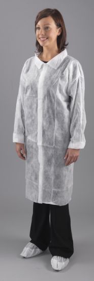 Picture of Visitors Coat Non Woven Velcro Extra Large (Pack Of 5)