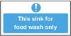 Picture of Sink For Food Wash Only 100 X 200mm