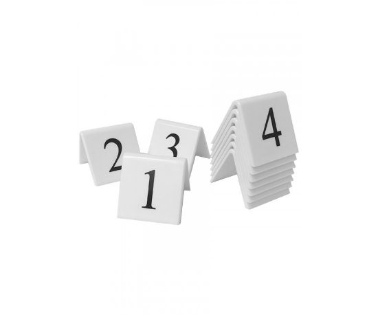 Picture of Black On White 50mm Table Numbers 31-40