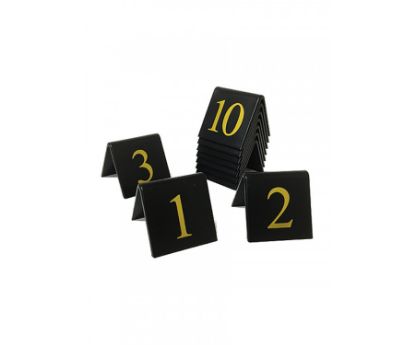 Picture of Gold On Black 50mm Table Numbers 21-30