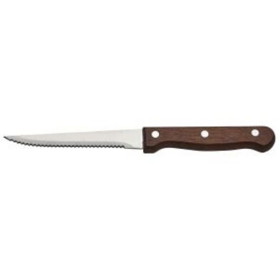 Picture of Steak Knife Dark Wood Handle Full Tang (Dozen)