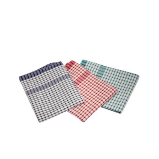 Picture of Cotton Check Tea Towel 46x69cm 10pcs Mix Colours