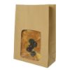 Picture of Vegware Kraft Bloomer Bags With Window 6x3x9"(Case Of 250)