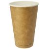 Picture of Vegware Single Wall 16oz Brown Kraft Hot Cup 89 Series (Pack Of 50)