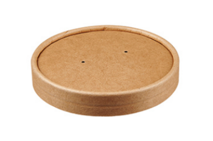 Picture of Kraft Paperboard Soup Container Lid 16oz (Pack Of 25)