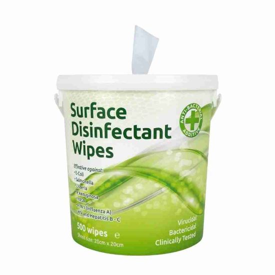 Picture of Tub 1000 Virucidal / Anti Bac Surface Disinfectant Wipes 