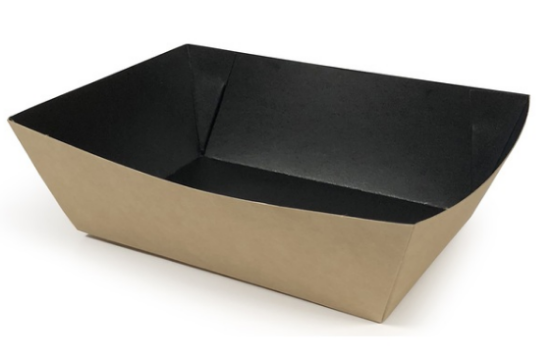 Picture of Salad Tray Black Kraft Medium 11oz/300ml (Case of 250)