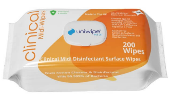 Picture of Uniwipe Virucidal Wipe (200)