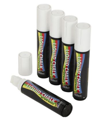 Picture of Liquid Chalk Markers 15mm White (5)