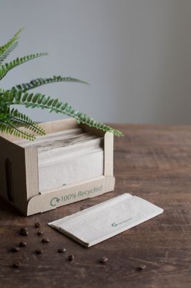 Picture of Sustain 100% Recycled Napkin 1ply Brown 32x30cm (Pack of 250)