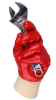 Picture of Pvc Knitwrist Glove Red Size 10/XL
