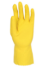 Picture of Optima Rubber Gloves Med Yellow Size 8-8.5 One Pair