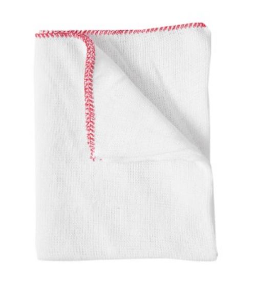Picture of SmartChoice Dishcloth with Red Edge 12 x 14"  (Pack of 10)