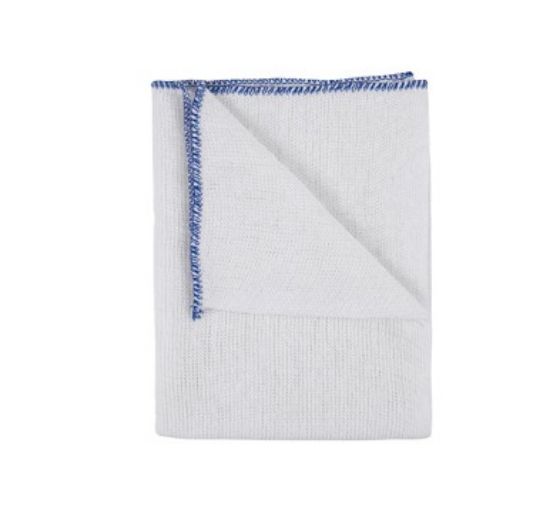 Picture of SmartChoice Dishcloth with Blue Edge 12 x 14"  (Pack of 10)