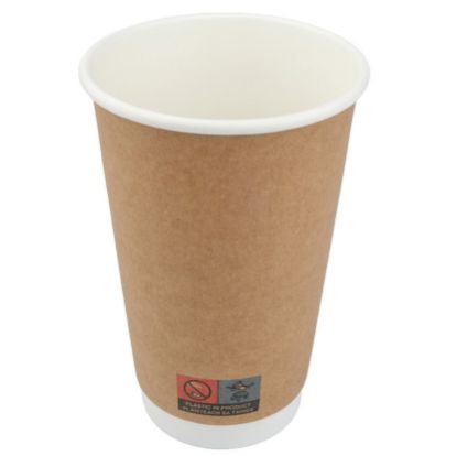 Picture of SmartChoice Double Wall Kraft 16oz Hot Cup  (Pack of 25)