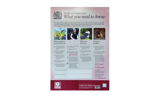 Health & Safety Guidance Posters