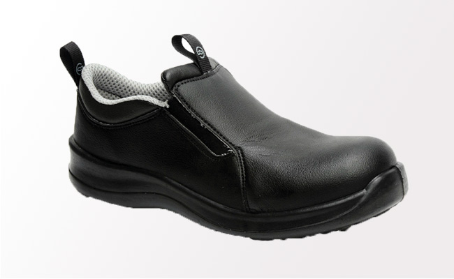 Safety Lite Slip On Black Shoes