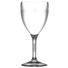 Elite Reusable Plastic 3 Measure Wine Glass 11oz (12)