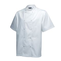 White Chef Jackets Short Sleeve (L)
