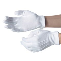 White Waiters Gloves (L)