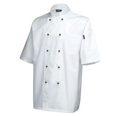 Superior Short Sleeve White Chefs Jacket (S)