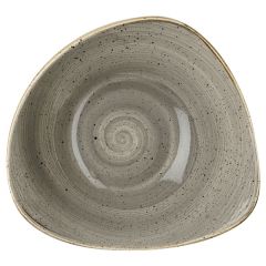 Churchill Stonecast Peppercorn Grey Triangle Bowl 9" (12x1)