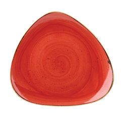 Churchill Stonecast Berry Red Triangle Plate 7.75" (12)
