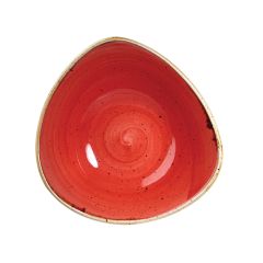 Churchill Stonecast Berry Red Triangle Bowl 9.25" (12)
