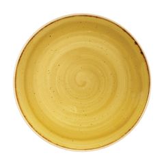 Churchill Stonecast Mustard Yellow Coupe Plate 10.25" (12)