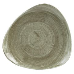 Stonecast Patina Green Triangle Plate 9" (12)