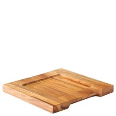 Wooden Base For Cast Iron Mini Square Skillet 5.5"