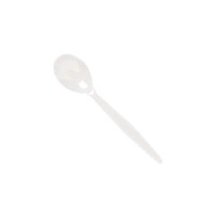 White Polycarbonate Teaspoon (12)