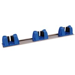 Jangro Blue 3 Hook Broom & Mop Handle Wall Holder