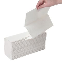 Jangro White Narrow Z-Fold Hand Towel 2ply