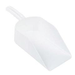 Jangro White Plastic Scoop 10.25"