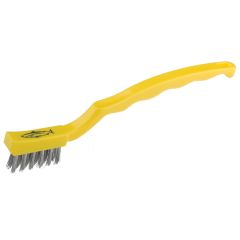 Jangro Yellow Hygiene Abrasive Niche/Machine Brush 18cm