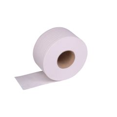 Jangro White 2ply Mini Jumbo Toilet Roll 3" Core 150m