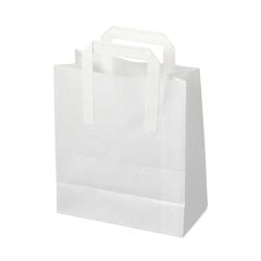 Medium Recycled White Bag 215x115x250mm