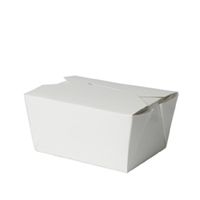 White BioPak Food Container 150x120x65mm (50)