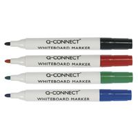 Connect Dry Wipe Assorted Colour Marker Pens (4)