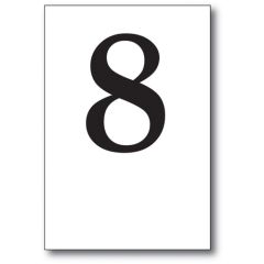 Table Number Cards 1-10