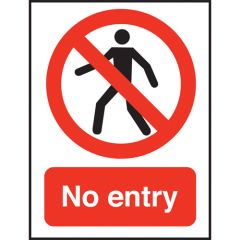 No Un-authorised Entry Sign.