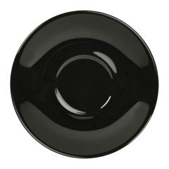 Royal Genware Black Saucer 6.3". (6)
