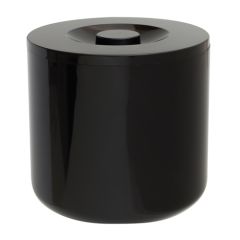 Black Plastic Round Ice Bucket 8pt